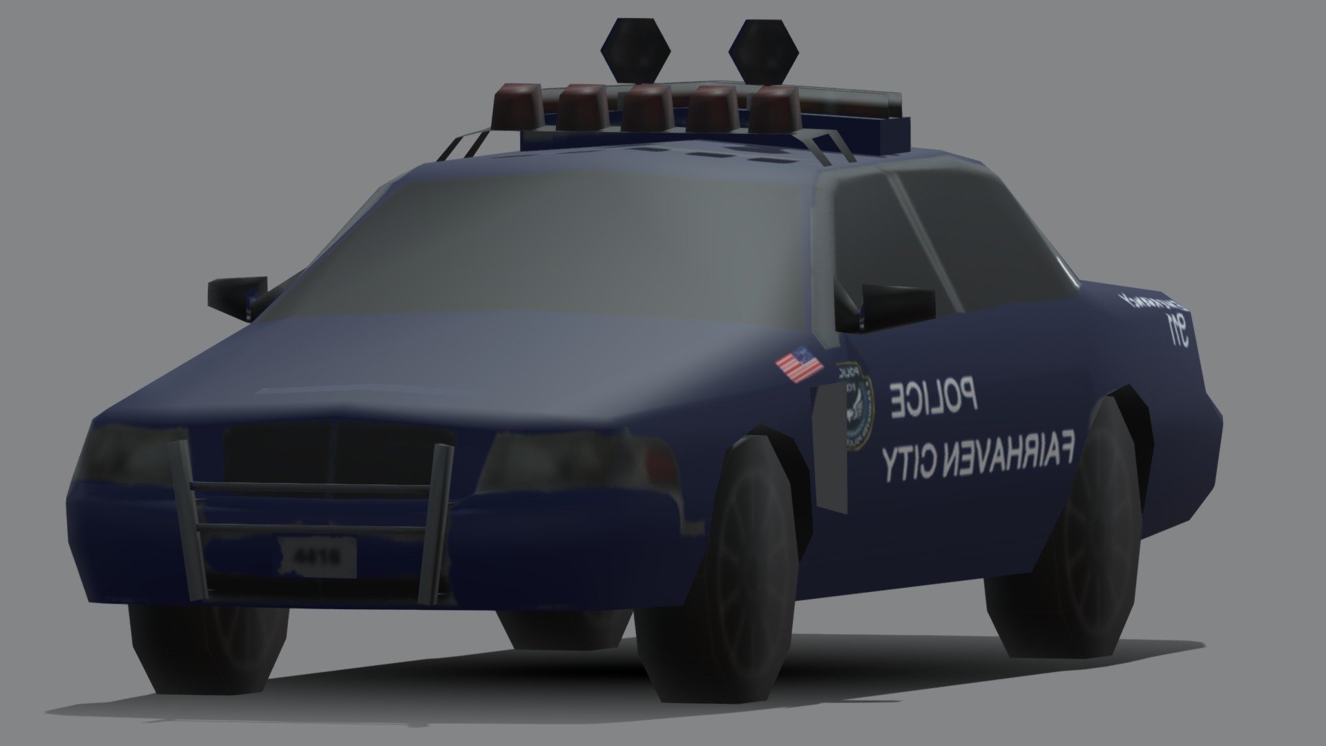 Police Car Download Free 3D model by maregajavier [16e49e8] Sketchfab