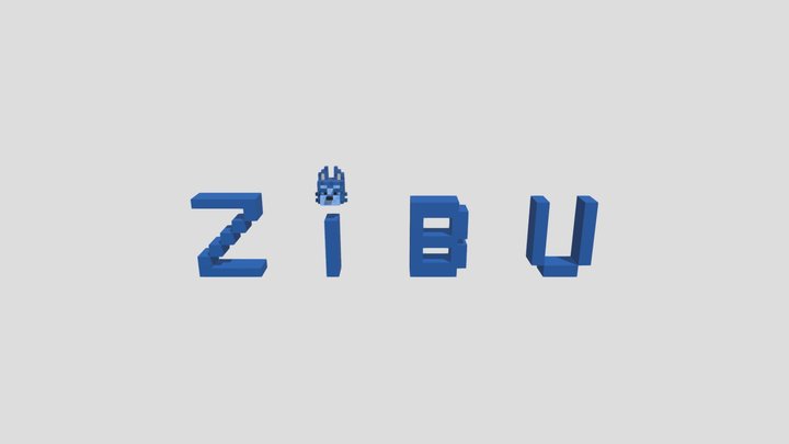 ZIBU LOGO 3D Model
