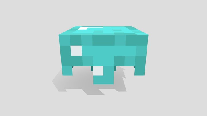 Minecraft diamond helmet 3D Model