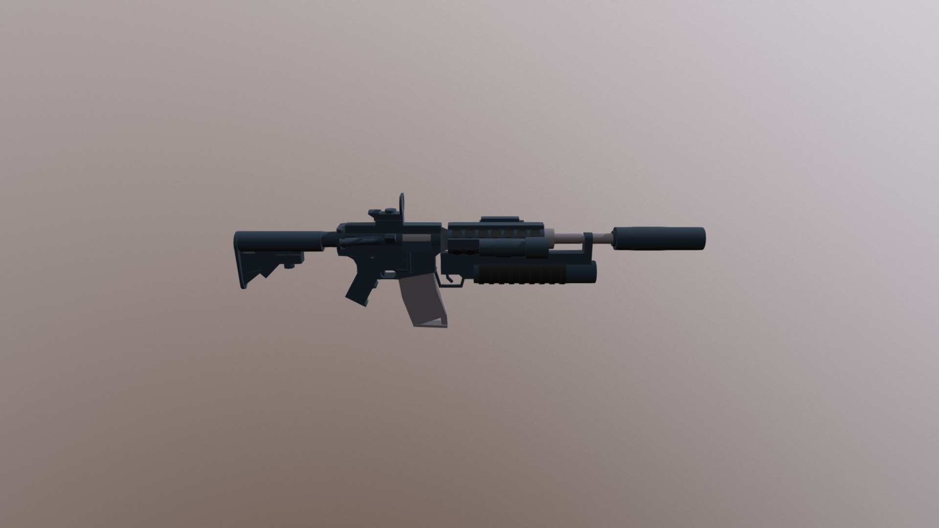 SOPMOD M4A1 - 3D model by naiuhz [16ea1d4] - Sketchfab