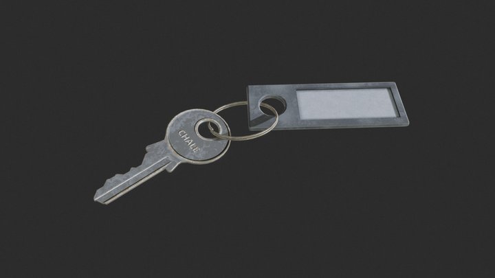 Key with Tag 3D Model