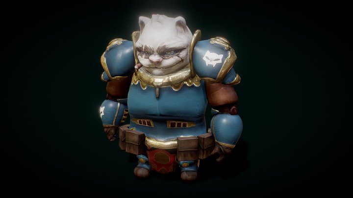 Cat_Marine 3D Model