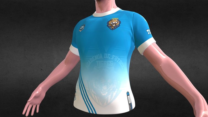 TIGRES CAMISETA PRESENTACION 2023 3D Model