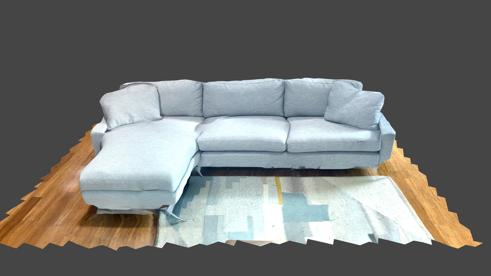 Article Nova Winter Gray Sofa -- Apple LiDAR
