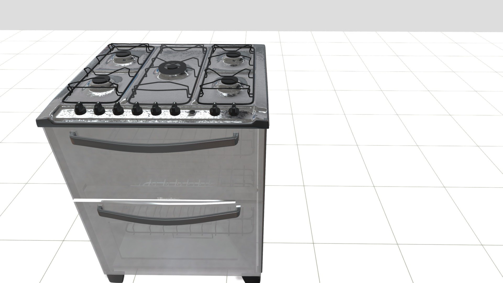 Electrolux Gas Stove 3D model by [16ec786] Sketchfab