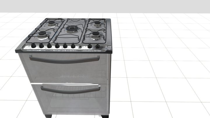 Electrolux Gas Stove 3D Model