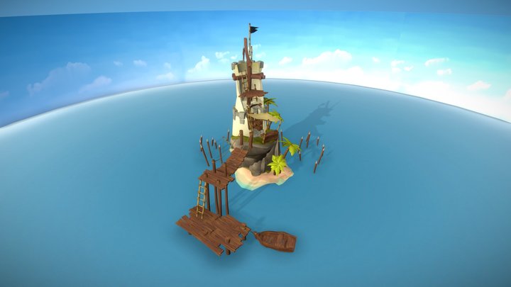 Arr B&B Pirate Hideaway 3D Model