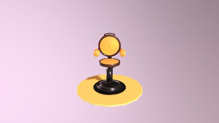 Barber Shop Chair 3D Model