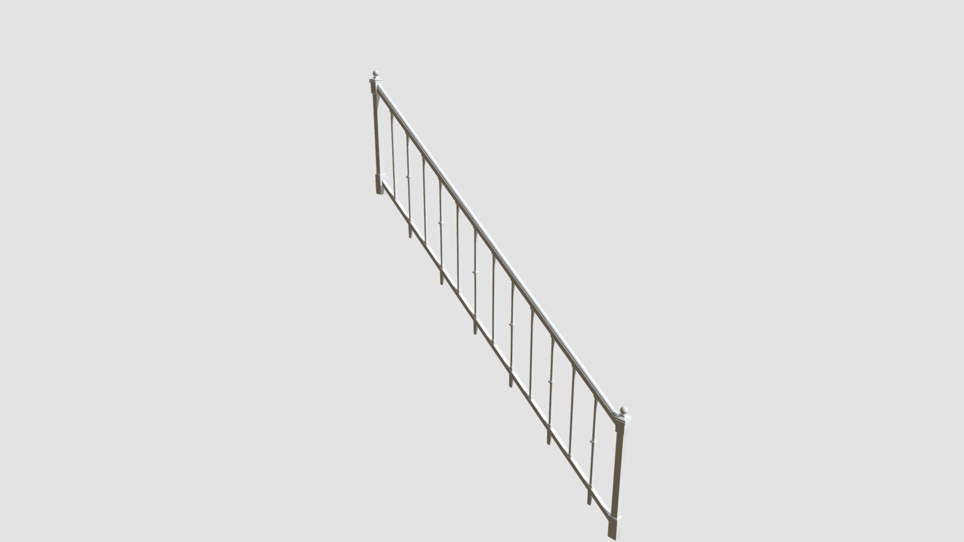 railing - Buy Royalty Free 3D model by Evermotion [16f00e0] - Sketchfab ...