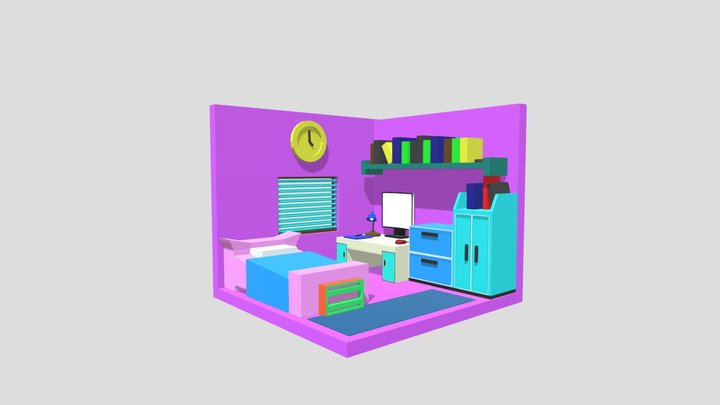 CĂN PHÒNG NHỎ 3D Model