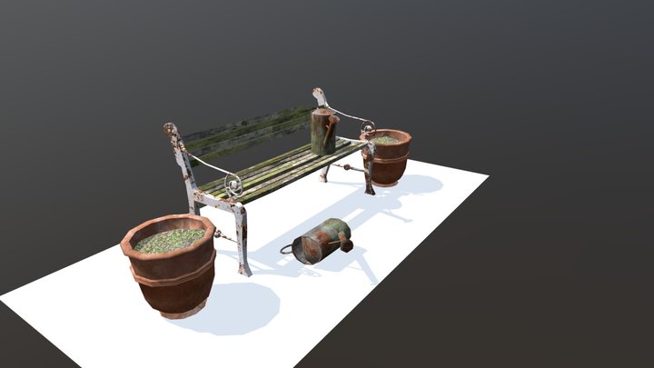Grandma's House -  3 Simple props 3D Model