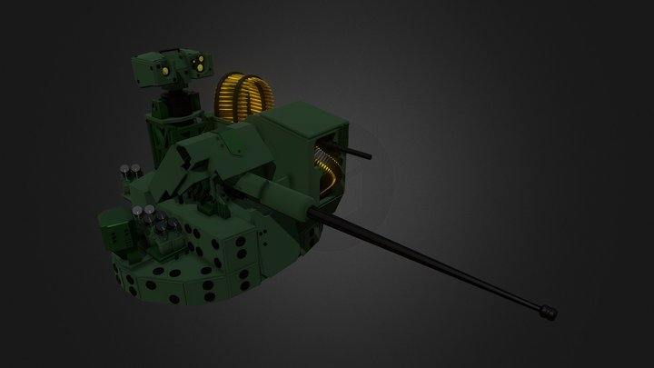 Unmanned Turret30mm Brazil(UT-30BR) 3D Model