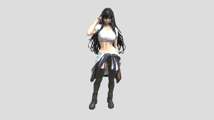 Warrior Elegance 3D Model