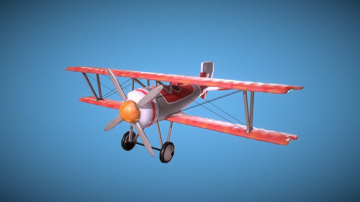 Toy Plane 3D Model