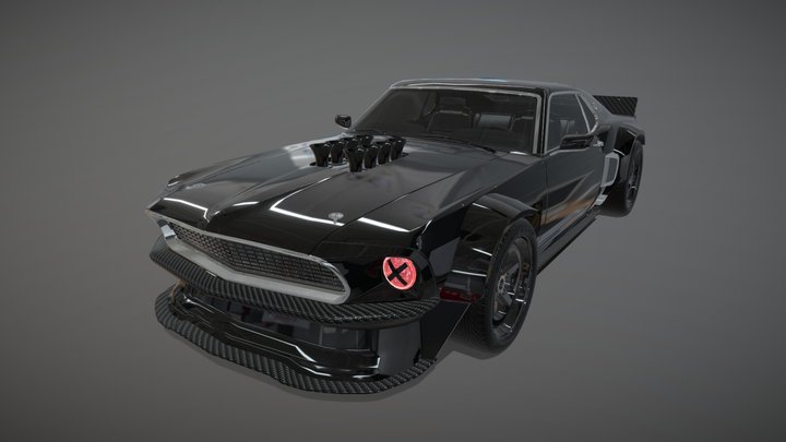 Ford Mustang 429 Boss 3D Model