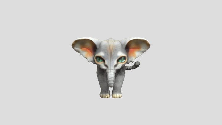 (Cat) + Ele(phant) = Catphant 3D Model