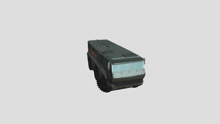 Kamaz Typhoon low poly 3D Model
