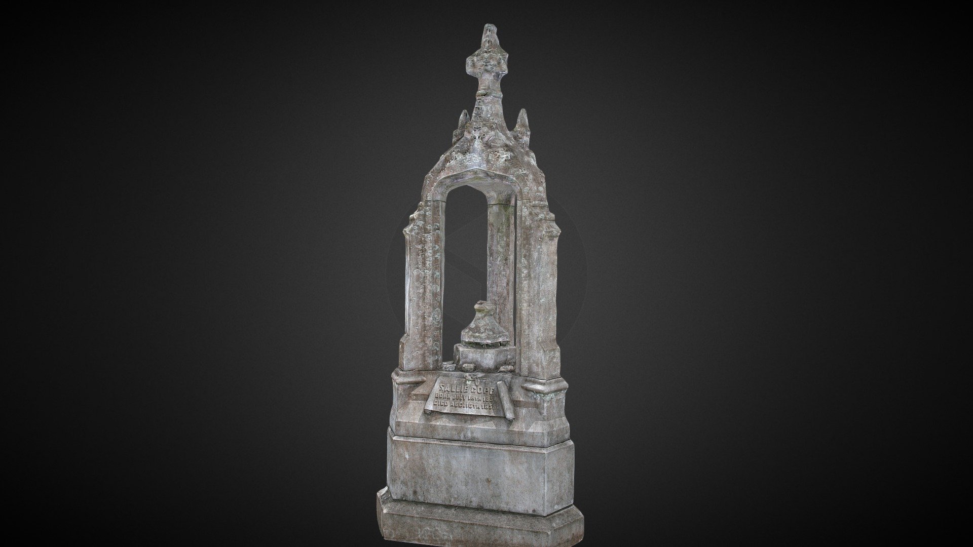 Bonaventure Cemetery Tombstone Scan #3 De-Lit - Download Free 3D model ...