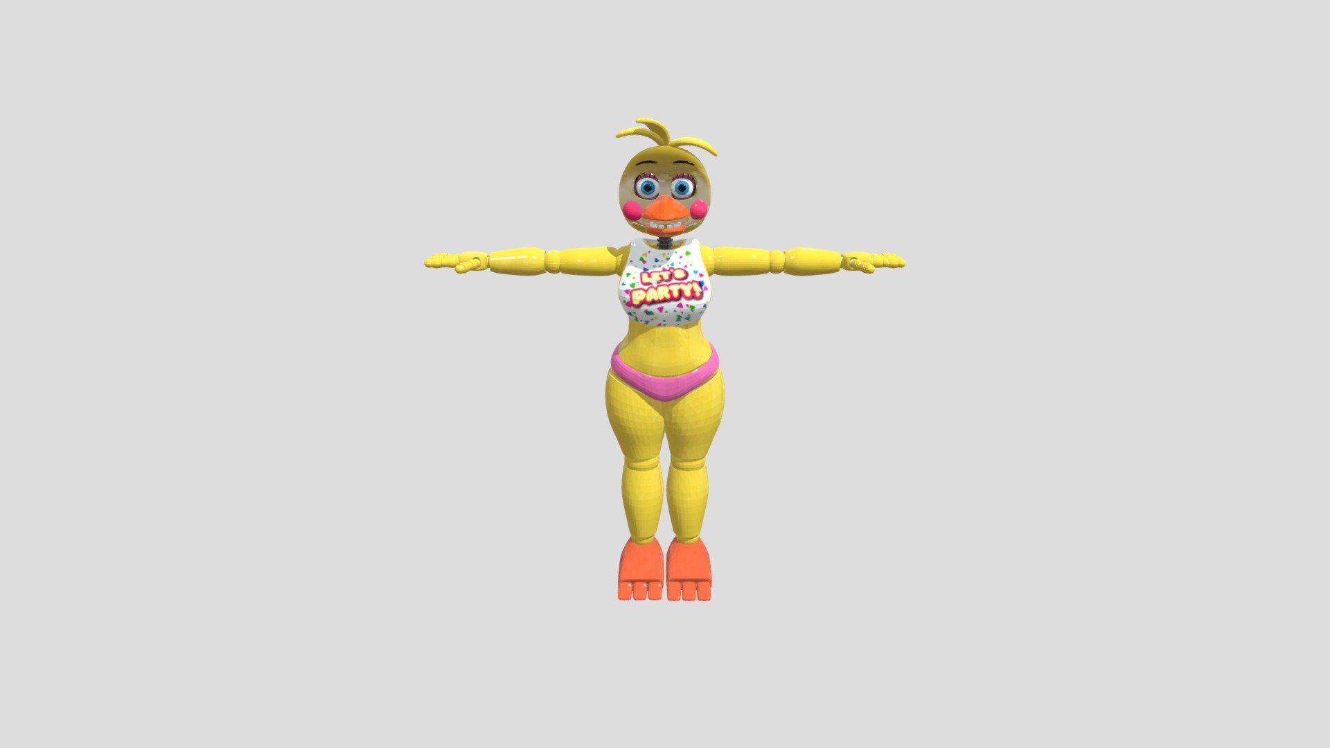 normal Love taste Toy Chica V4 - Download Free 3D model by Anonimus ...