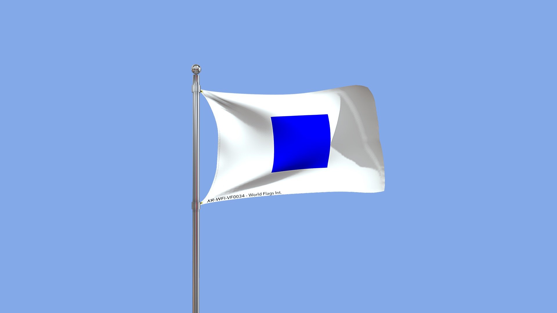 Flag Marine Code Sierra WFI-vf0034 - 3D model by World Flags ...