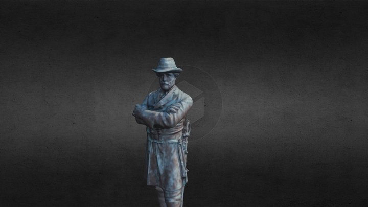Robert E Lee Statue 3D Model