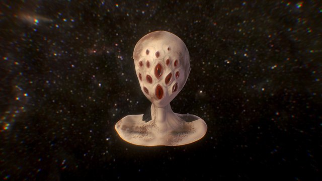 Alienhead 3D Model