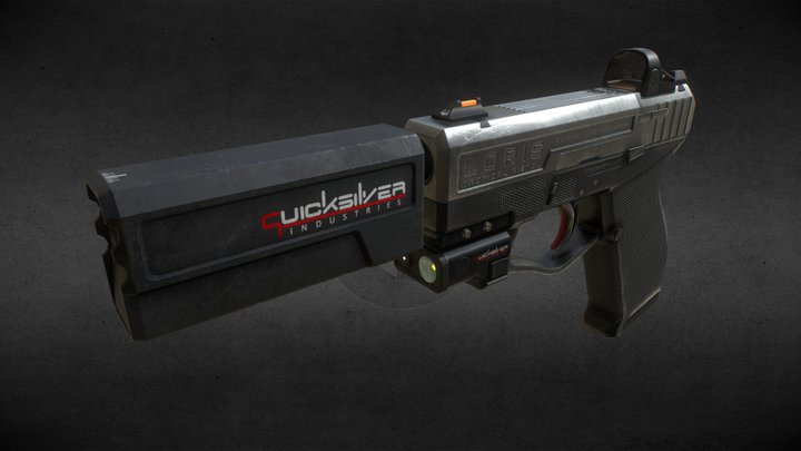 Loris Tactical Pistol 3D Model