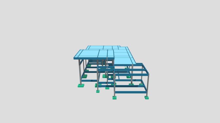 Projeto Estrutural - Residencial 3D Model