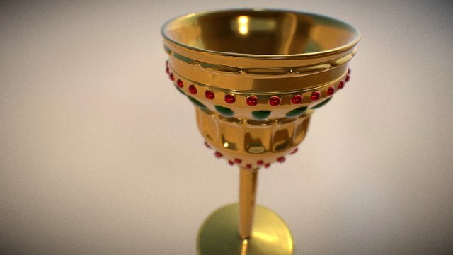 Golden Cup. 3D Model