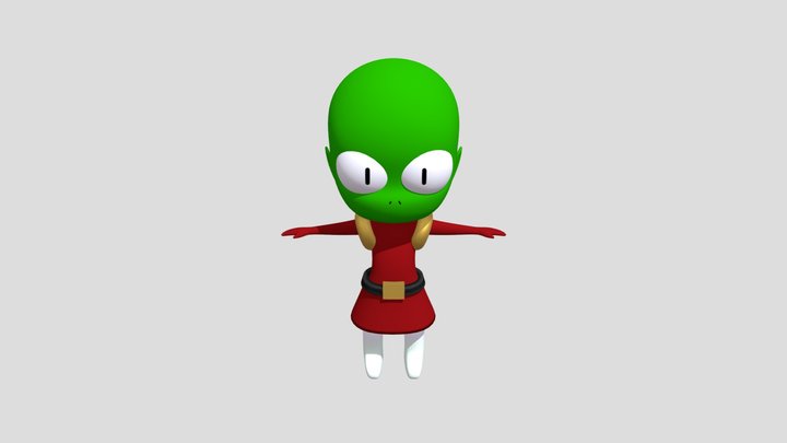 Kif The Alien Class Work 3D Model