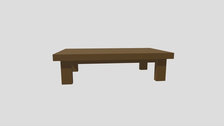Simple Coffee Table 3D Model