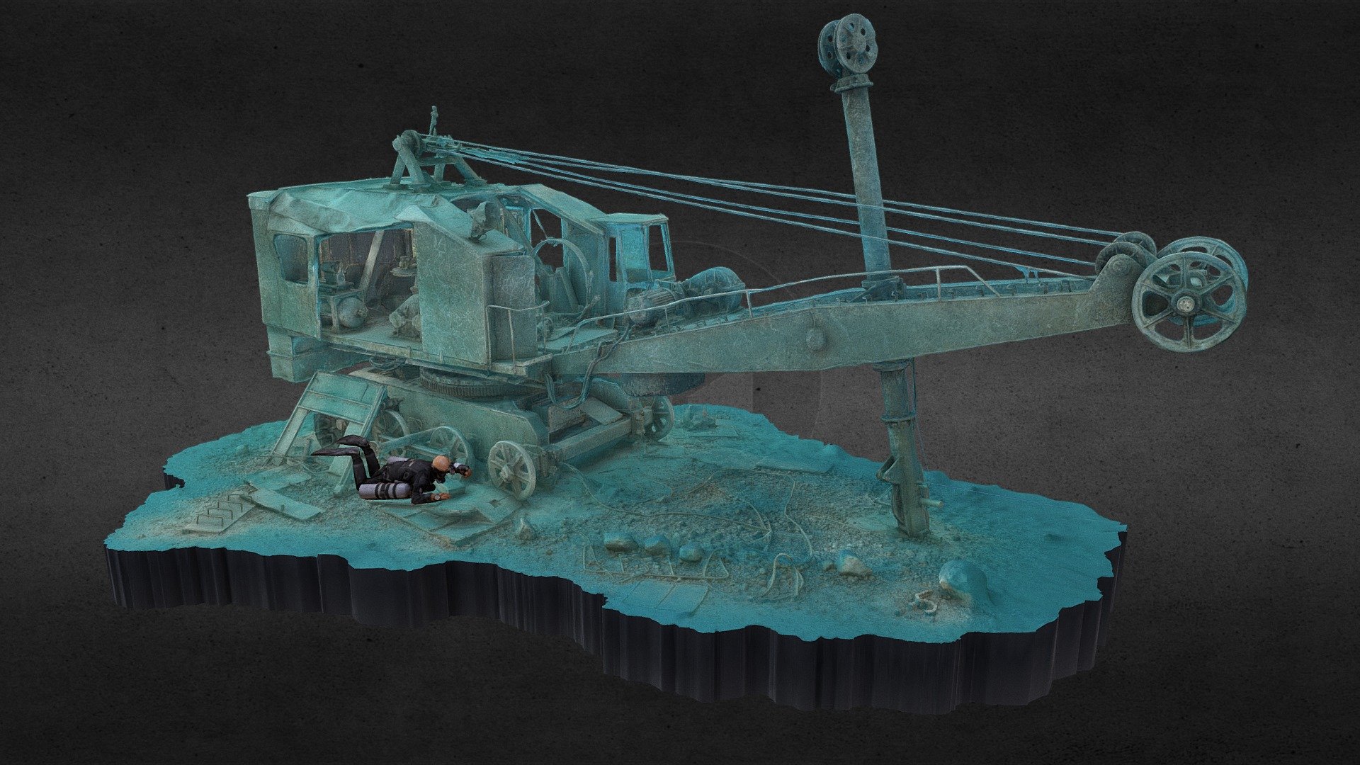 Skoda E-303 Mining Dragline Excavator - Jaworzno — Sketchfab embed 3D viewer