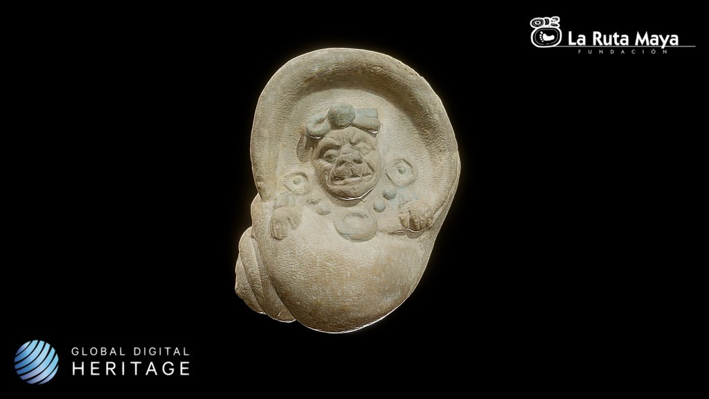 Elderly Figure Emerging from a Shell