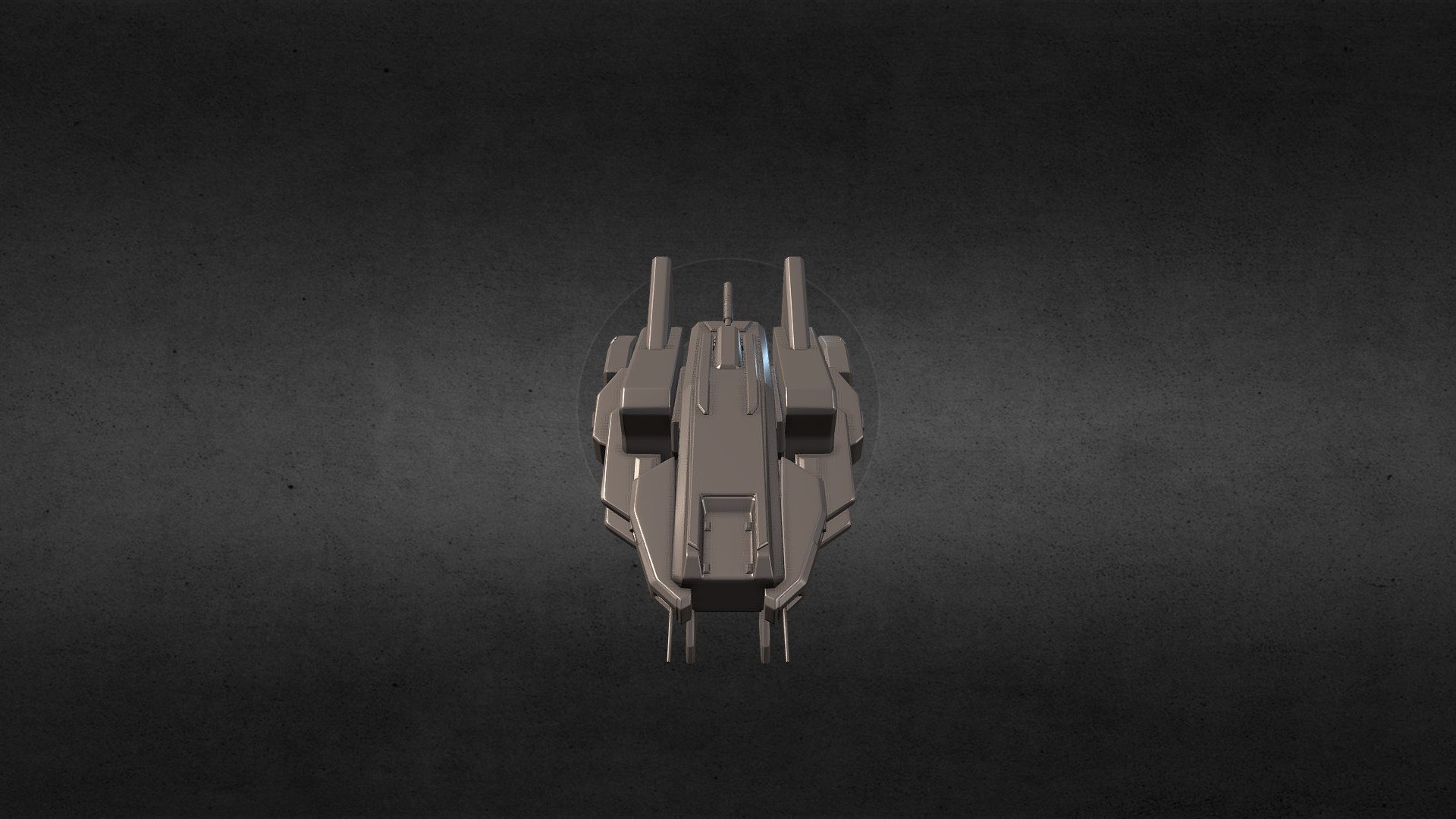 Mecha dropship highpoly