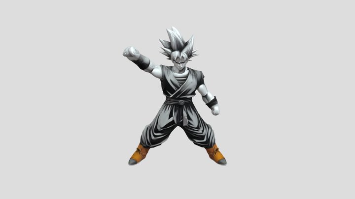 Animated martial artist 3D Model