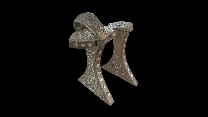 Pair of Slippers “Qibqab” قبقاب 3D Model