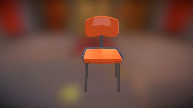 Simple 60s Chair 3D Model
