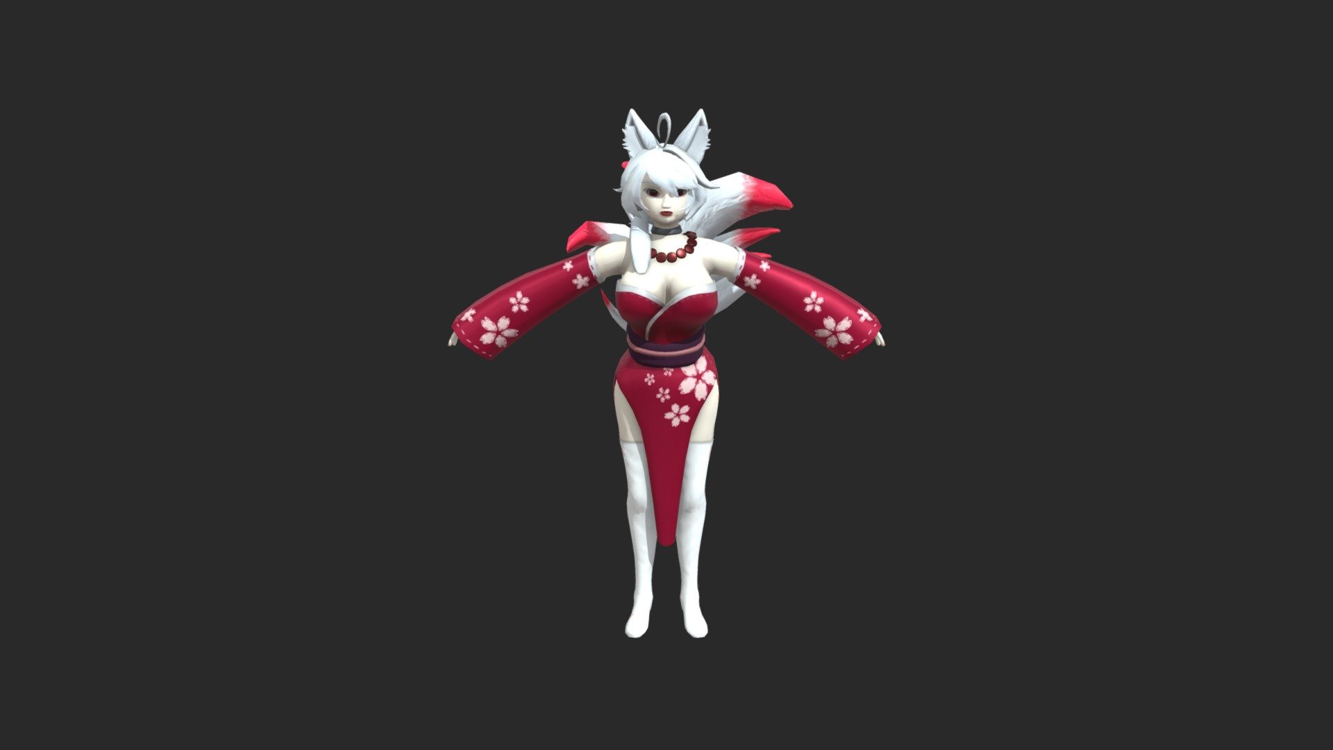 3D Fox Lady