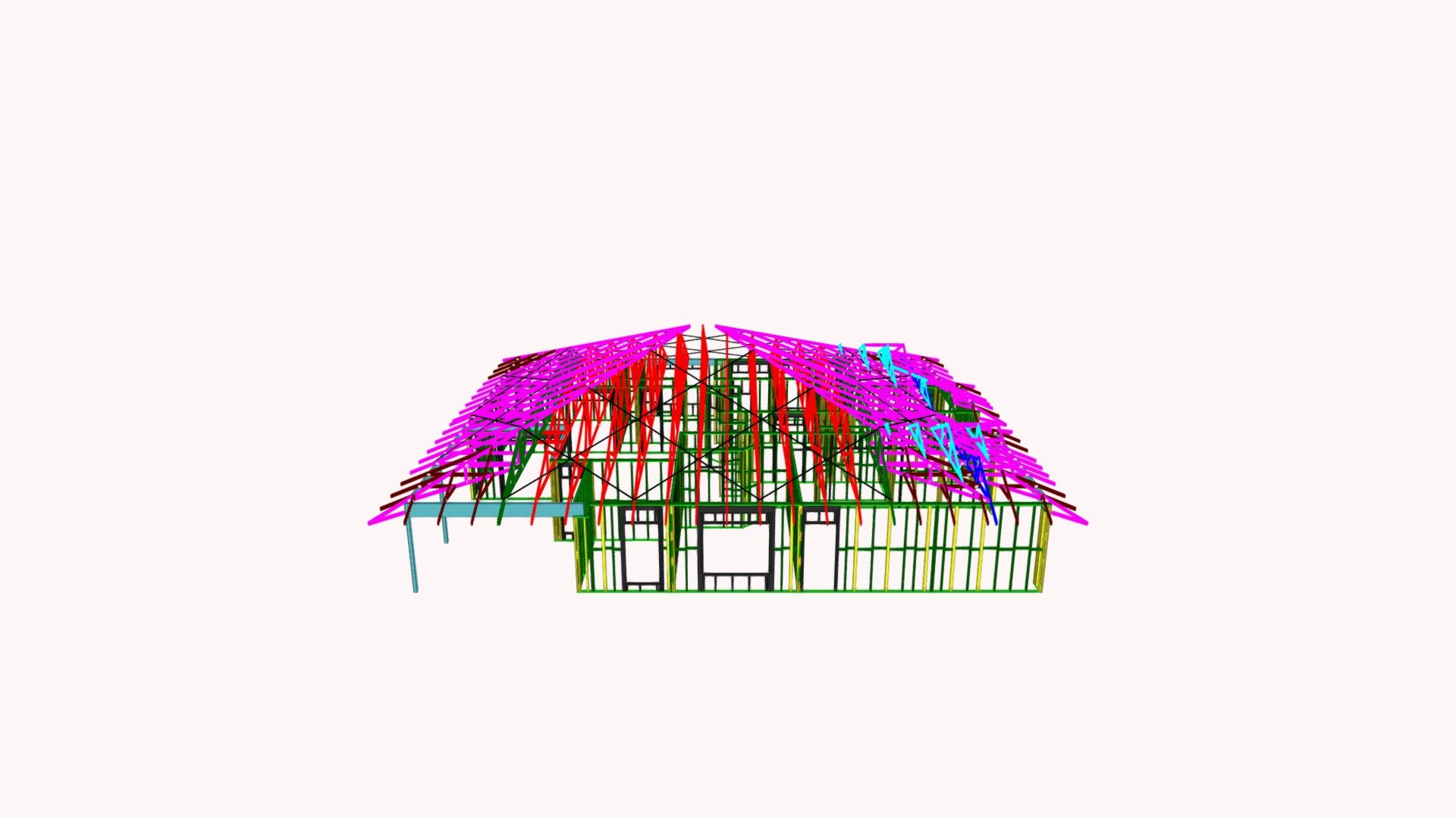 T9520 Truss Layout 3D Export