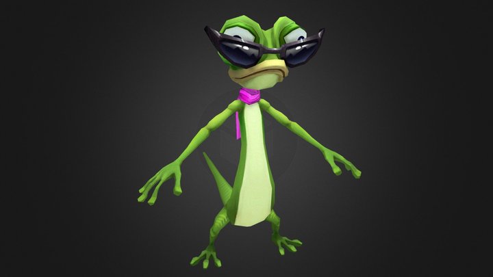 Zack Lizard (Rigged) 3D Model