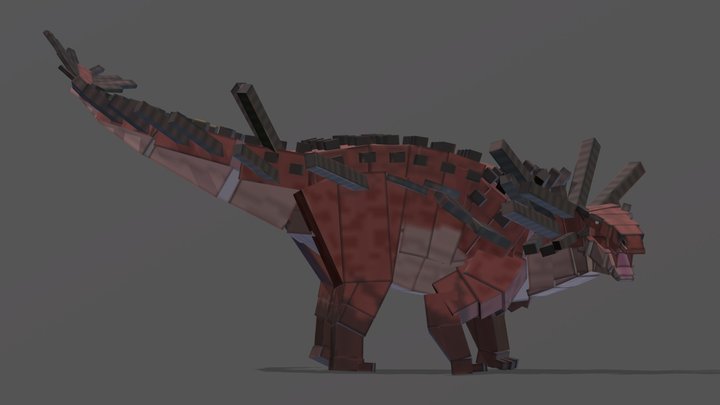 Blockbench / Spicomellus afer 3D Model