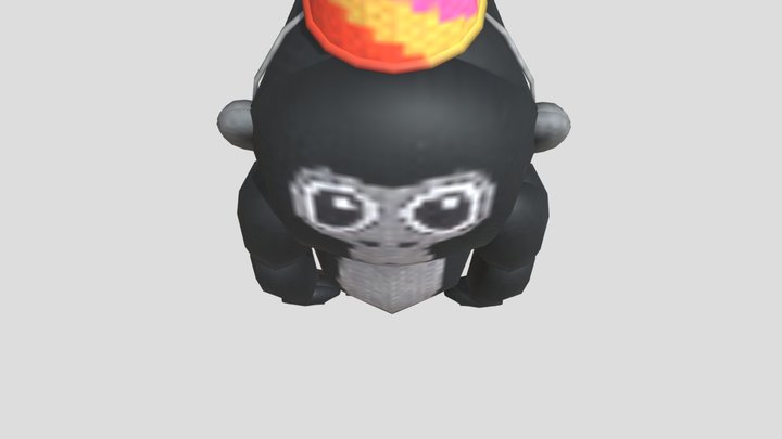 Gorilla Tag Plush Rigged 3D Model
