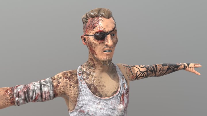 Burnt Faced Bandit 3D Model
