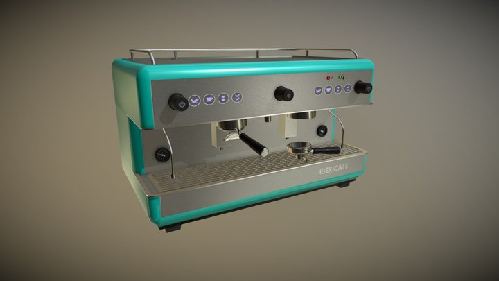 Canarian Cafe - Coffee Machine 3D Model
