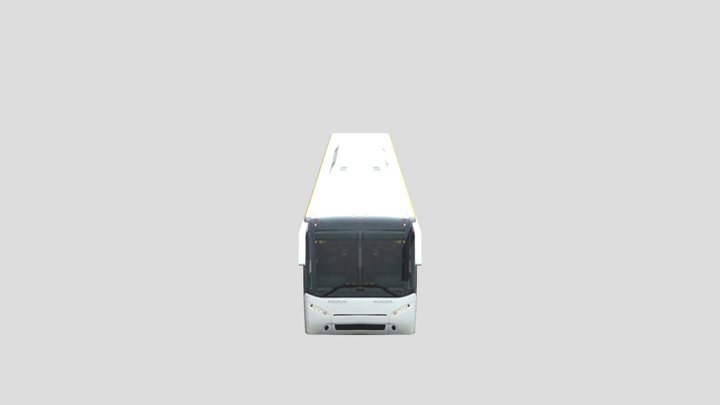 Low Poly Bus 3D Model