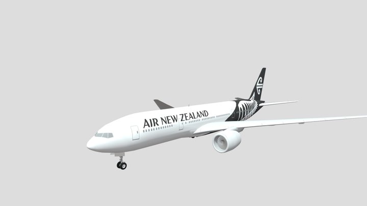 Air New Zealand Boeing 777 219 ER updated livery 3D Model