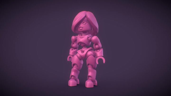 Articulate Minifig Version Two - 3D Printable 3D Model