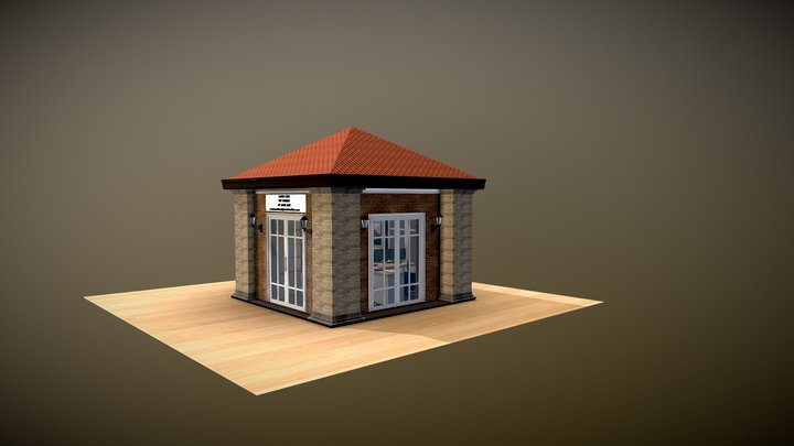AMIR VIP Lounge CLOUD CLUB Kiosk 3D Model