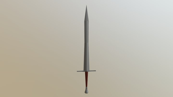 Medieval Sword 1 3D Model