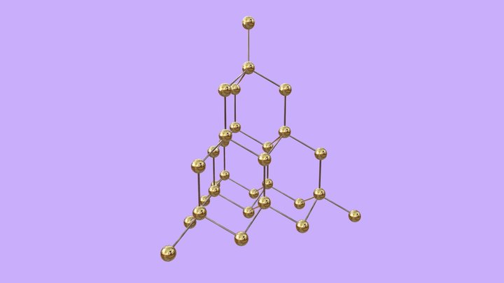 Diamond Lattice 3D Model